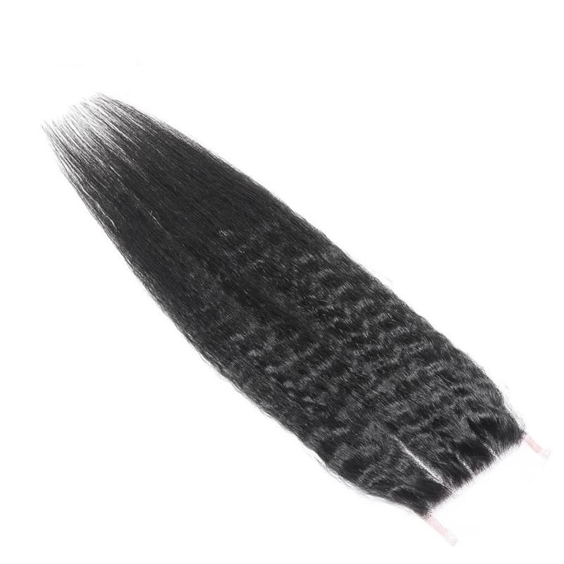 Virgin Hair Kinky Straight 4x4 5x5 6x6 7x7 Transparent Lace Closure - 图片 4